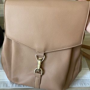 Vegan leather purse backpack